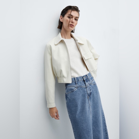 Mango Long denim skirt - Picture 3 of 6